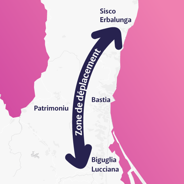 carte des déplacelents